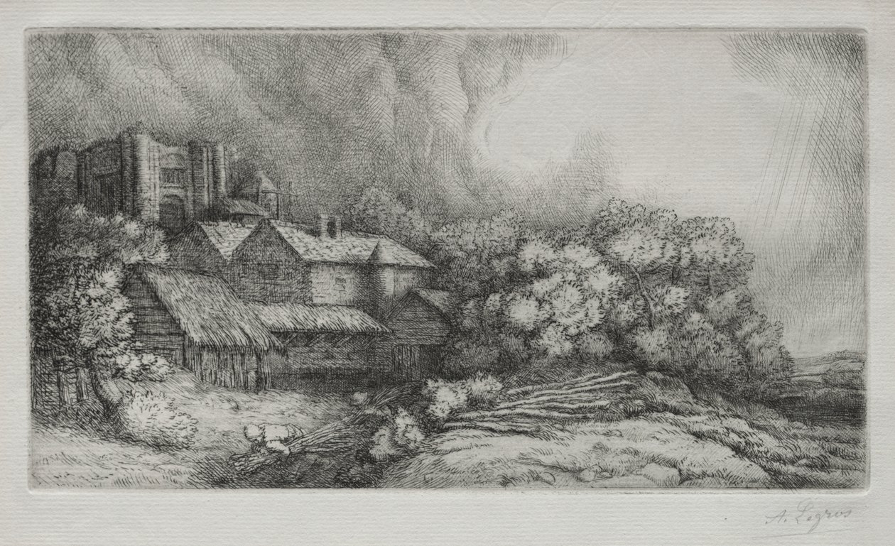 Klostergården af Alphonse Legros