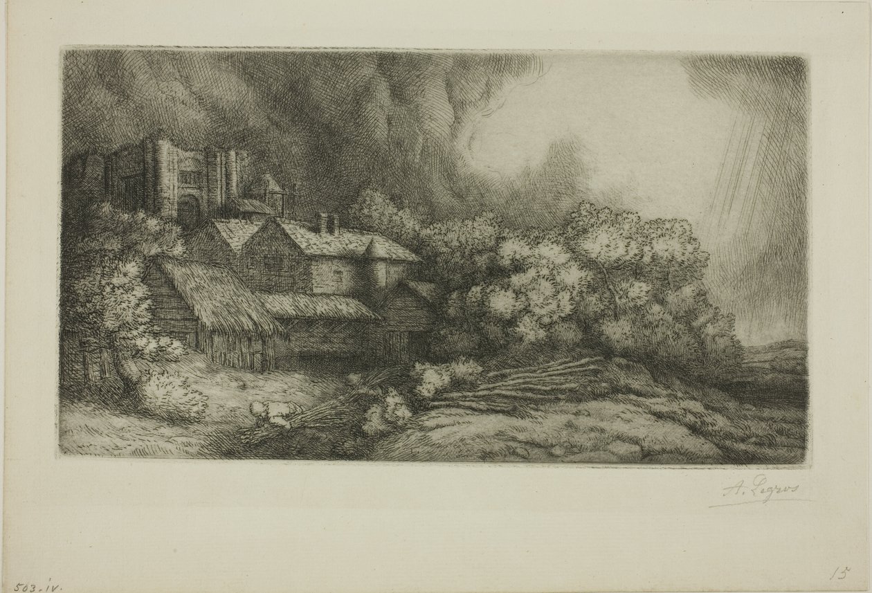 Klostergården af Alphonse Legros