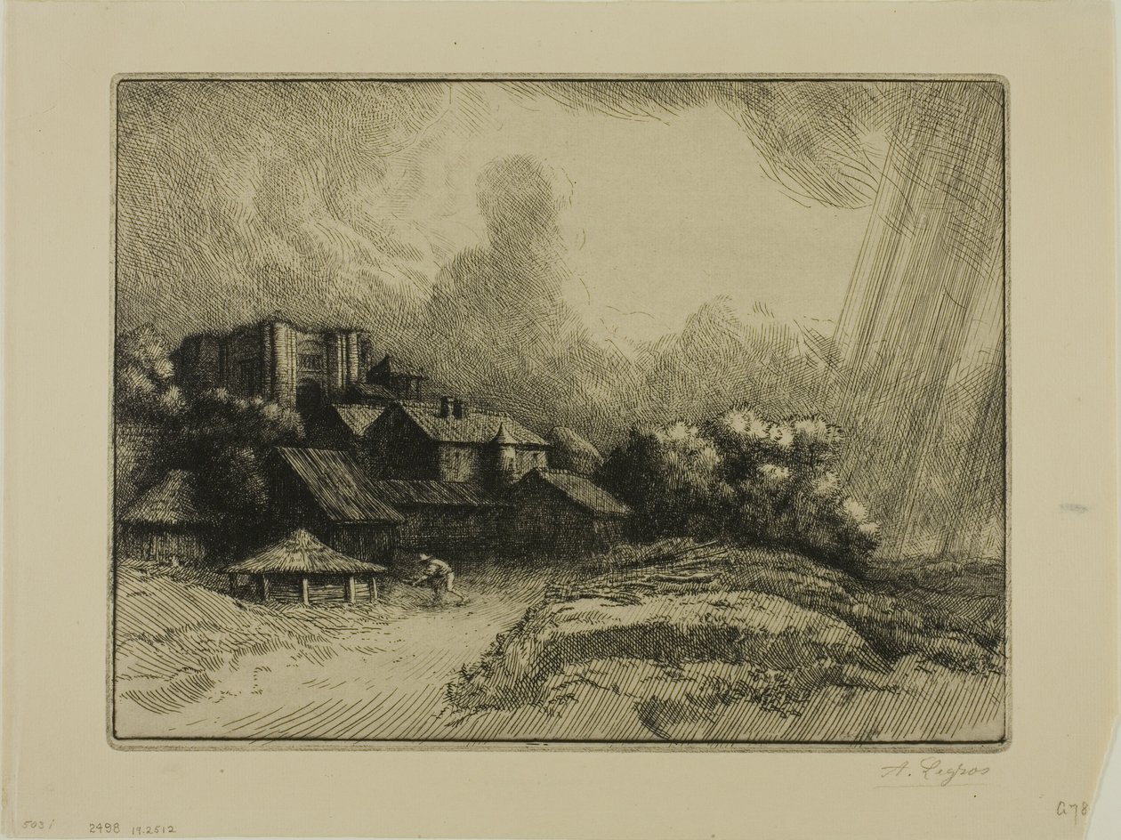 Klostergården af Alphonse Legros