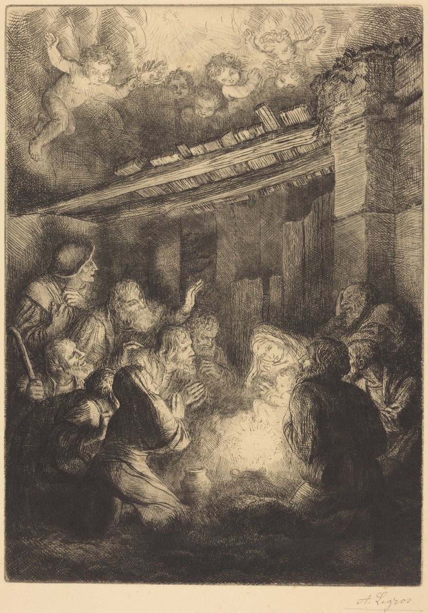 Hyrdernes tilbedelse af Alphonse Legros