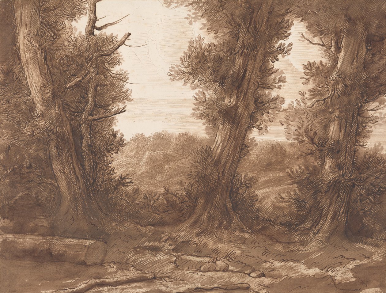 De store træer. af Alphonse Legros