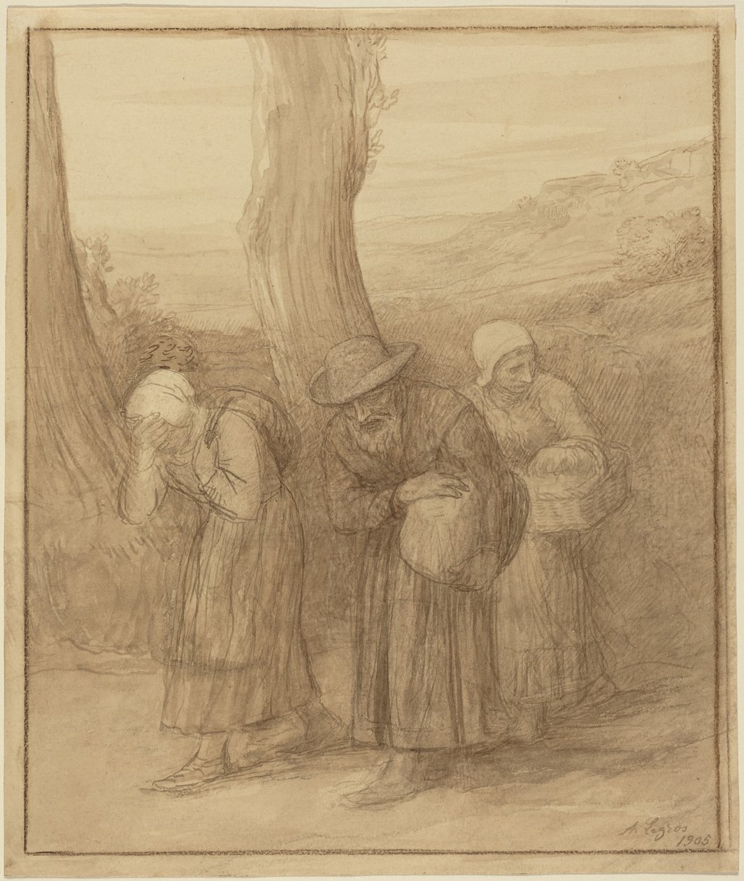 Afrejsen af Alphonse Legros