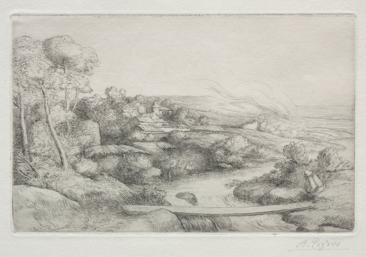 Gangbroen (La Passerelle) af Alphonse Legros