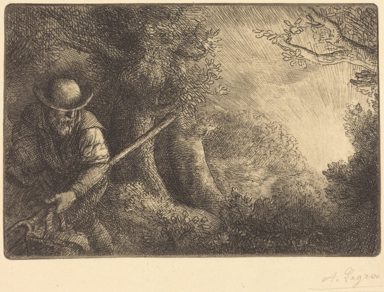 The Gardener (Gartneren) af Alphonse Legros