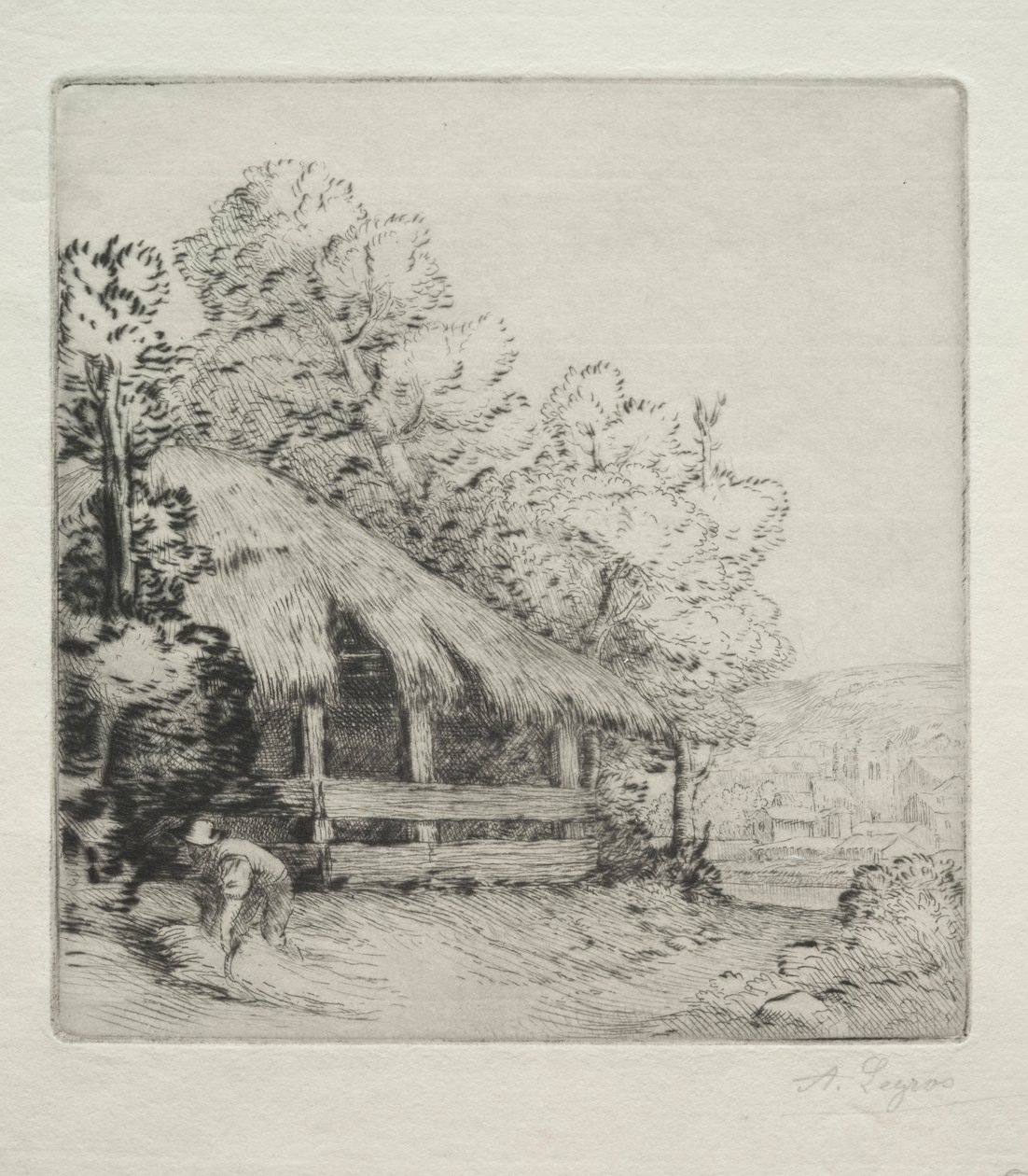 Det lille skur (Le Petit Hangar) af Alphonse Legros
