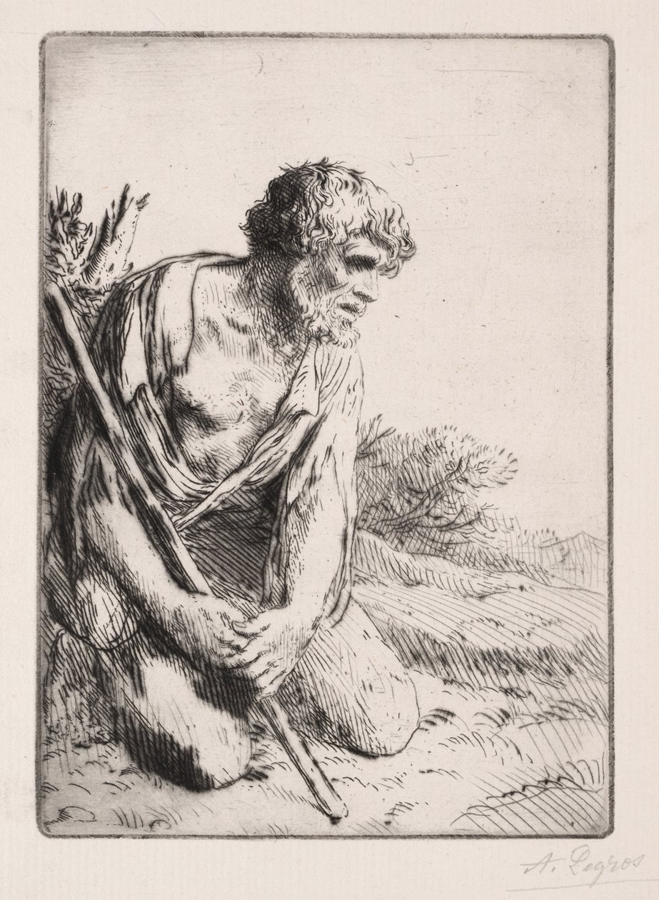 Den fortabte søn (3. plade) af Alphonse Legros