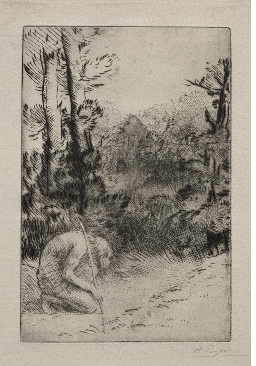 Den fortabte søn 2. plade. af Alphonse Legros