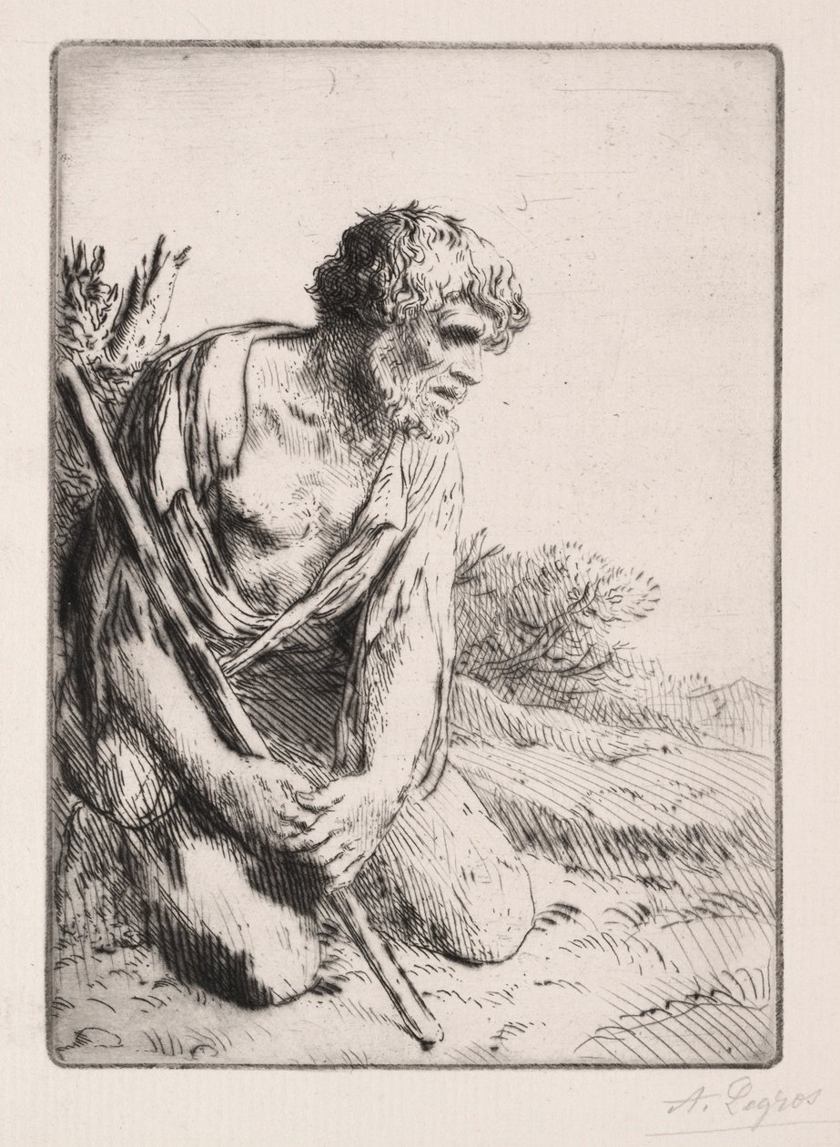 Den fortabte søn 3. plade. af Alphonse Legros
