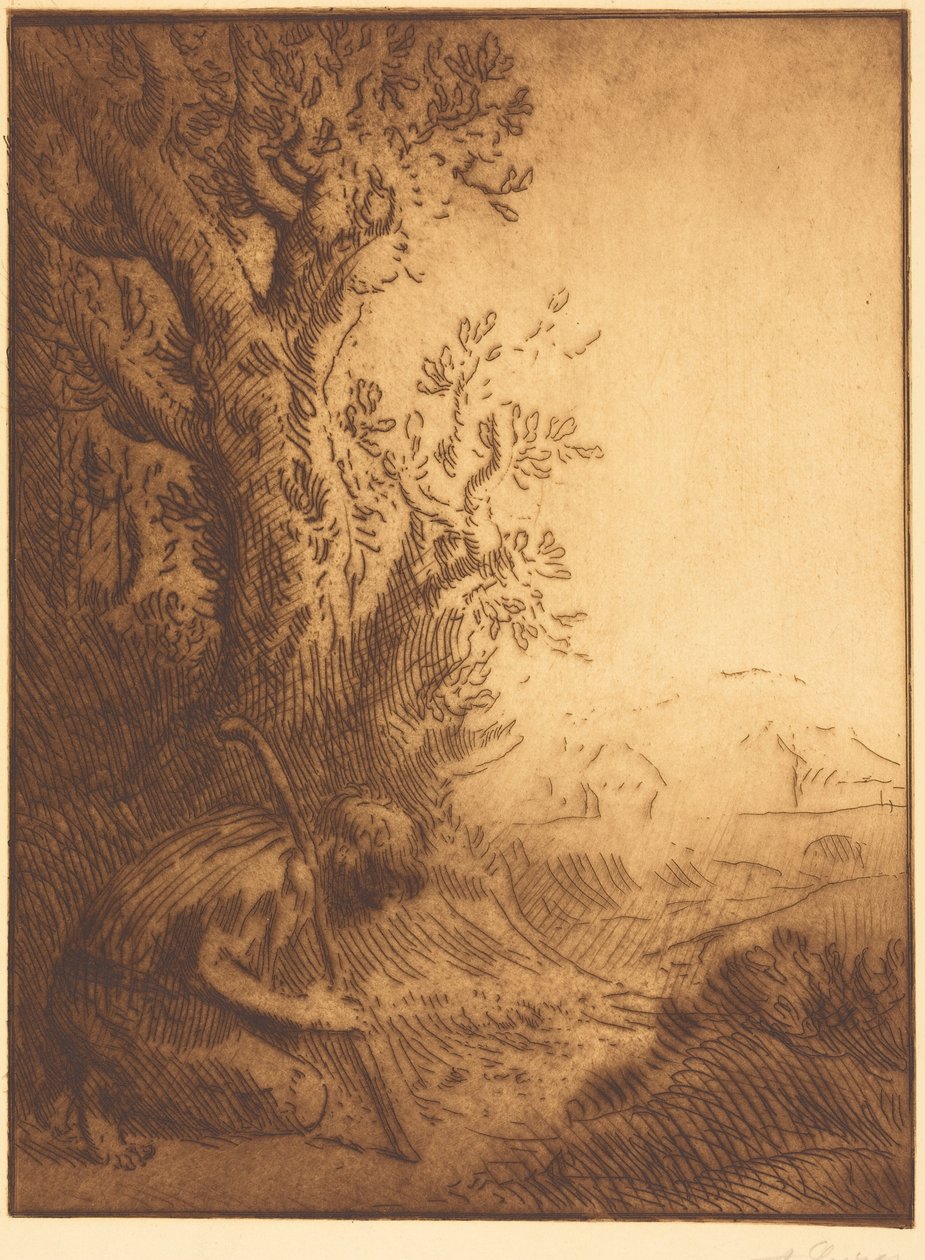 Den fortabte søn, 4. plade (Den fortabte søn) af Alphonse Legros