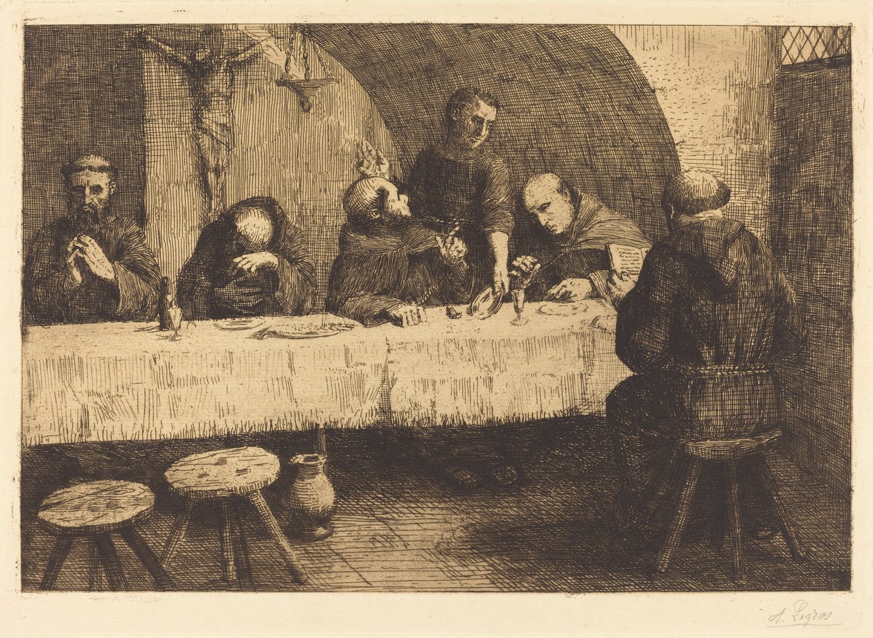 Refektoriet (Le refectoire) af Alphonse Legros