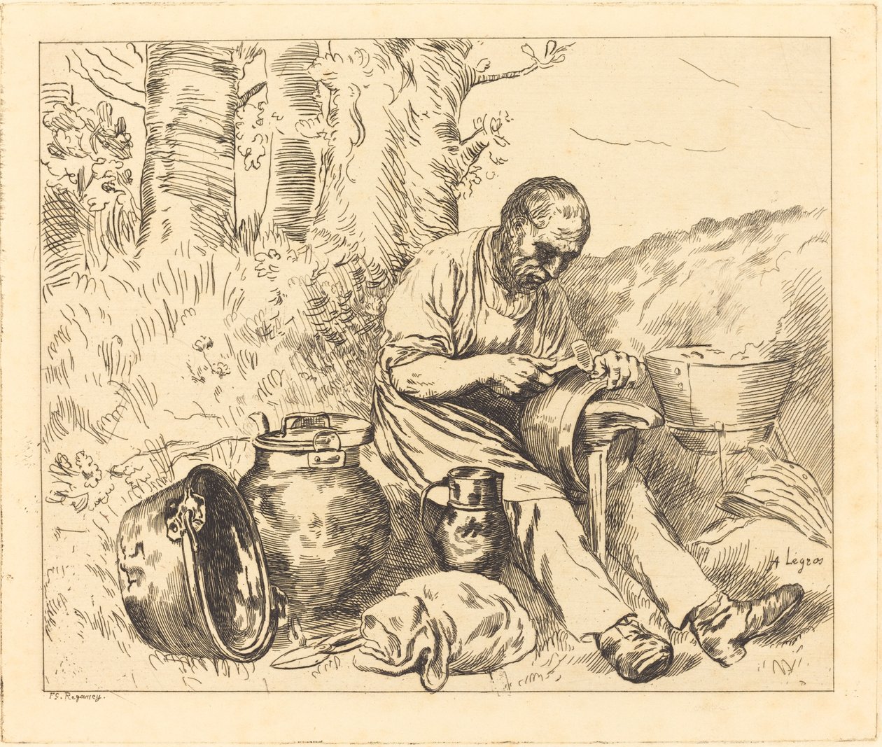 Tinker Le retameur. af Alphonse Legros