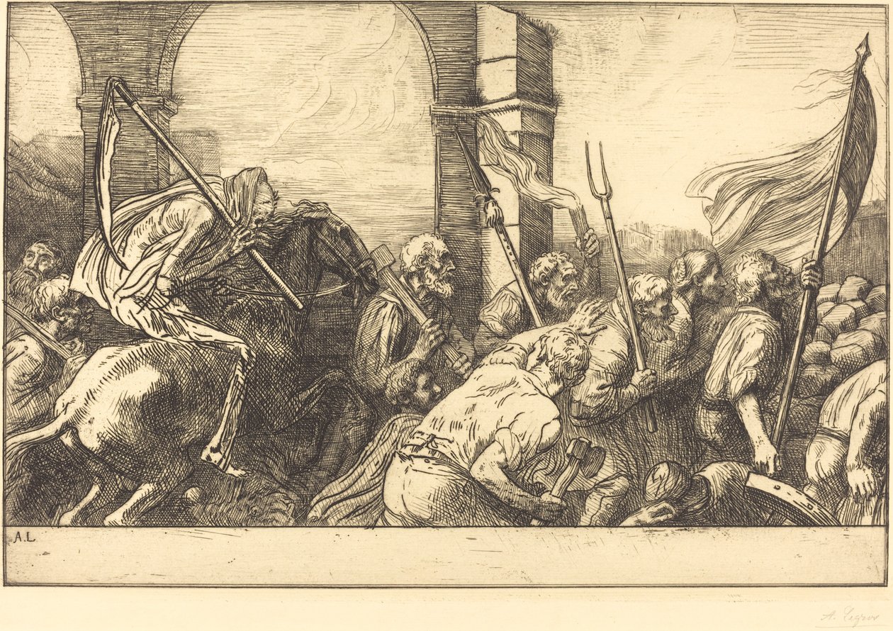 Dødens triumf: Afgang af Alphonse Legros
