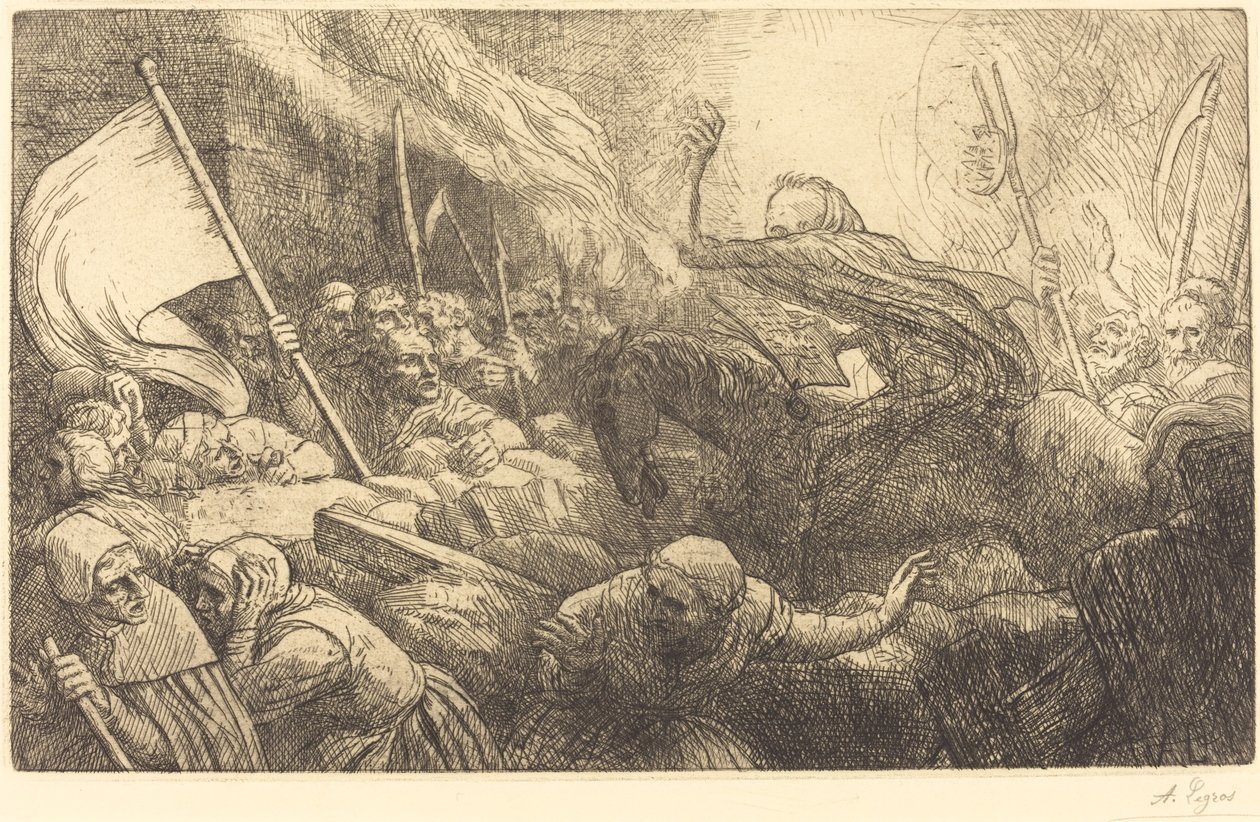 Dødens triumf: proklamation af Alphonse Legros