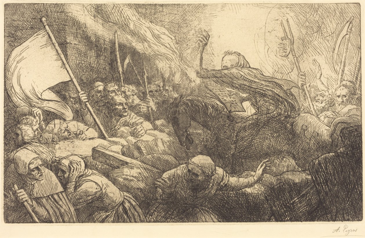 Dødens triumf: Proklamation af Alphonse Legros