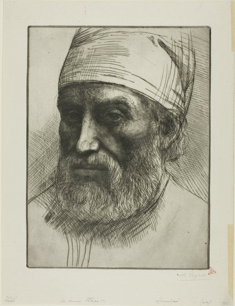 De to hoveder af Alphonse Legros