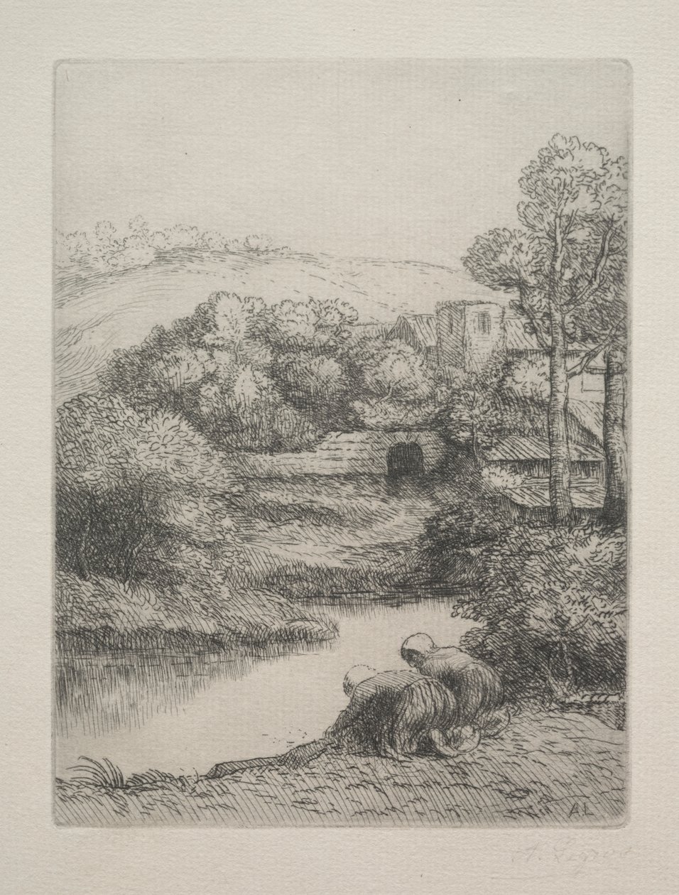 Vaskehuset af Alphonse Legros