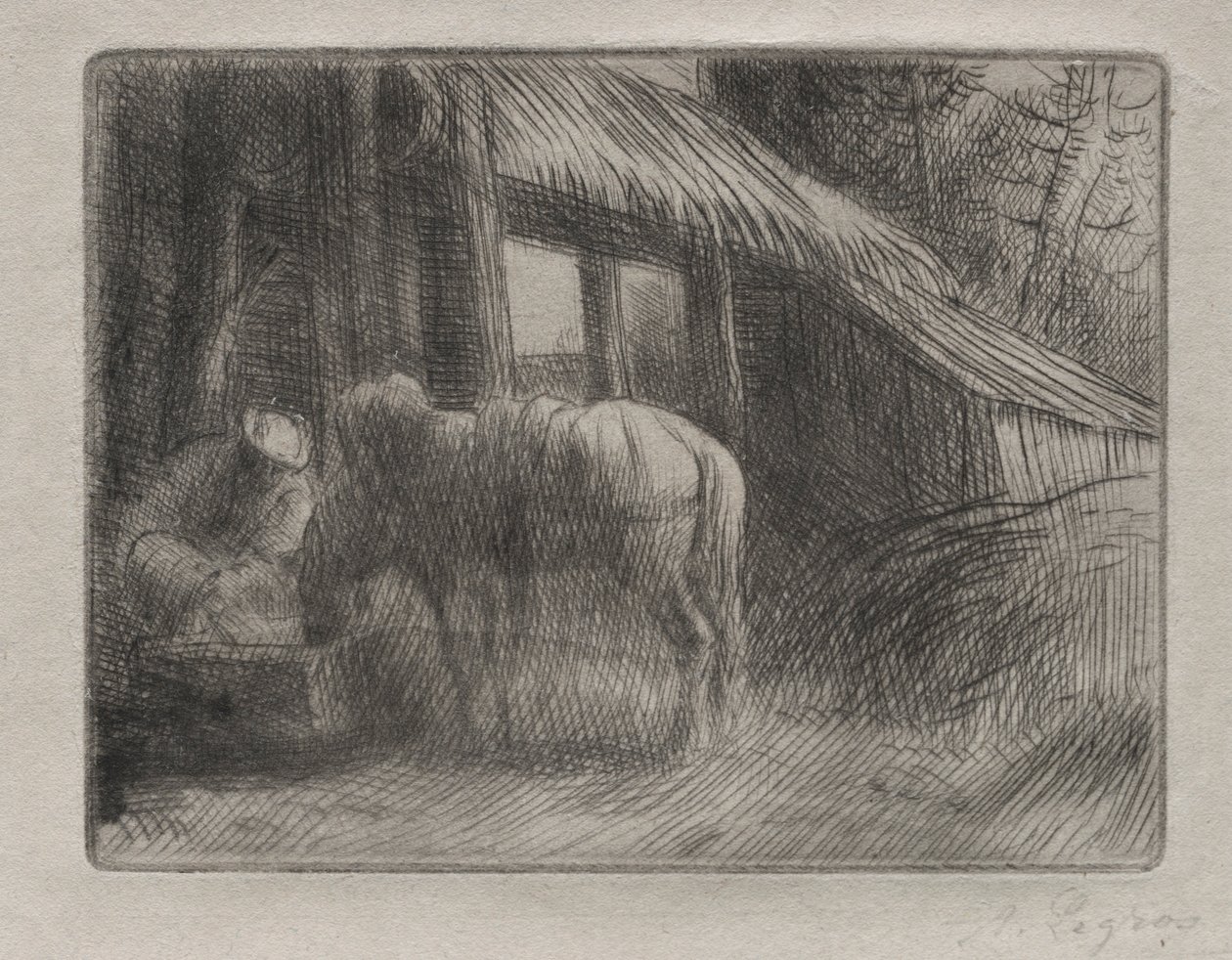 Vandingsstedet 2. plade. af Alphonse Legros