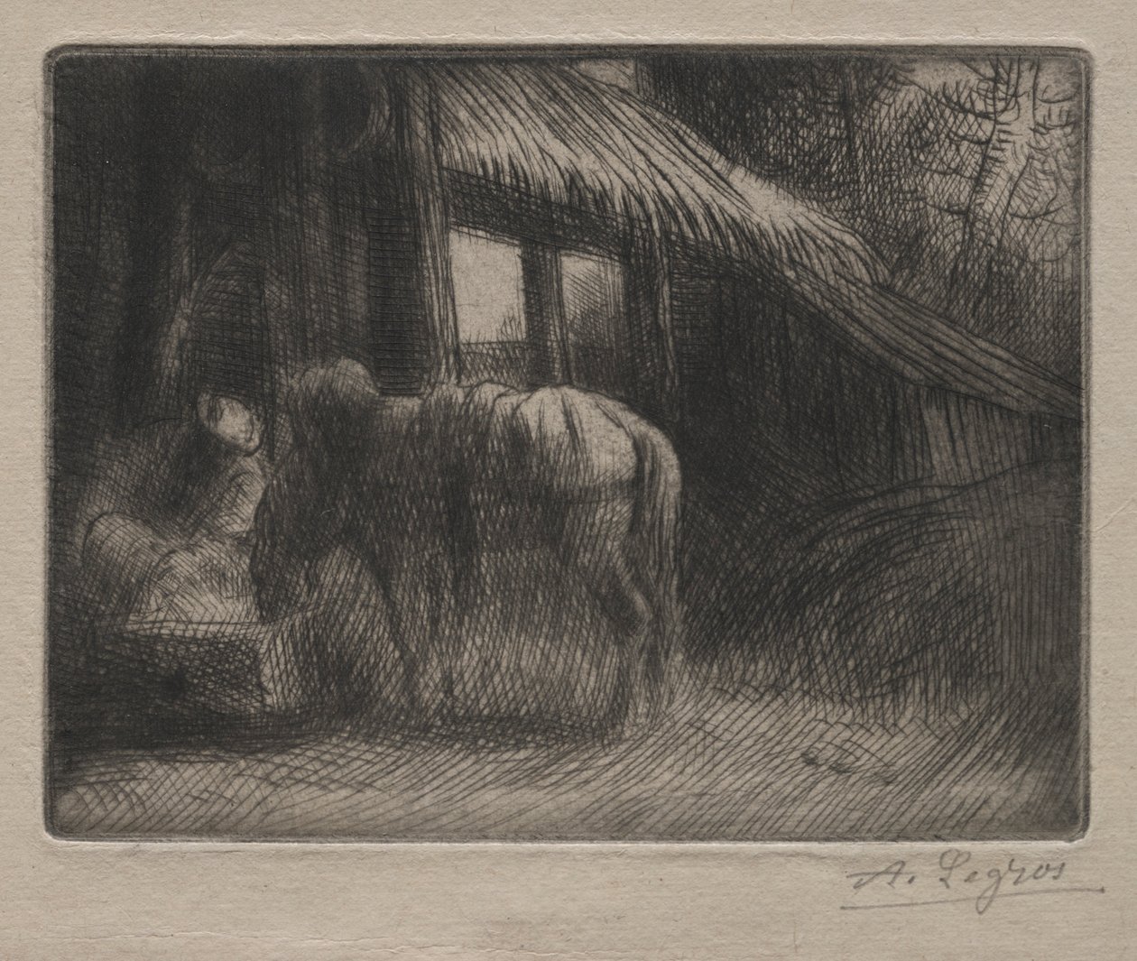 Vandingsstedet 2. plade. af Alphonse Legros