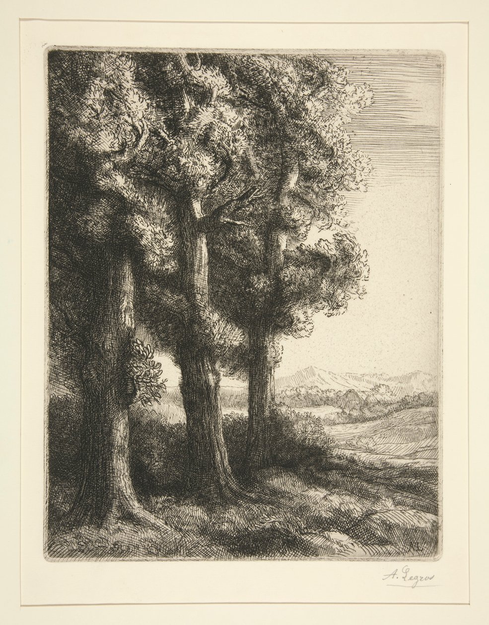 Tre træer af Alphonse Legros