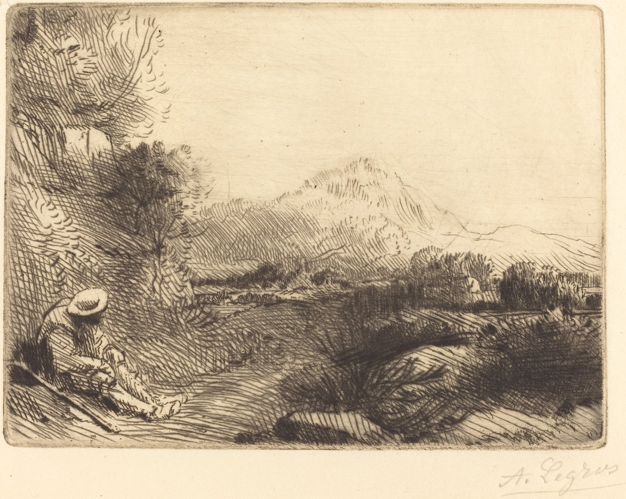 Rejsende hvile. Rejsende hvile. af Alphonse Legros