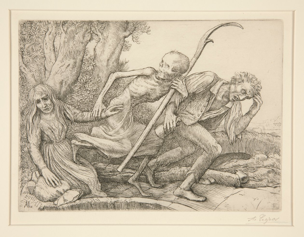 Triumf of Death: Death Leading L af Alphonse Legros