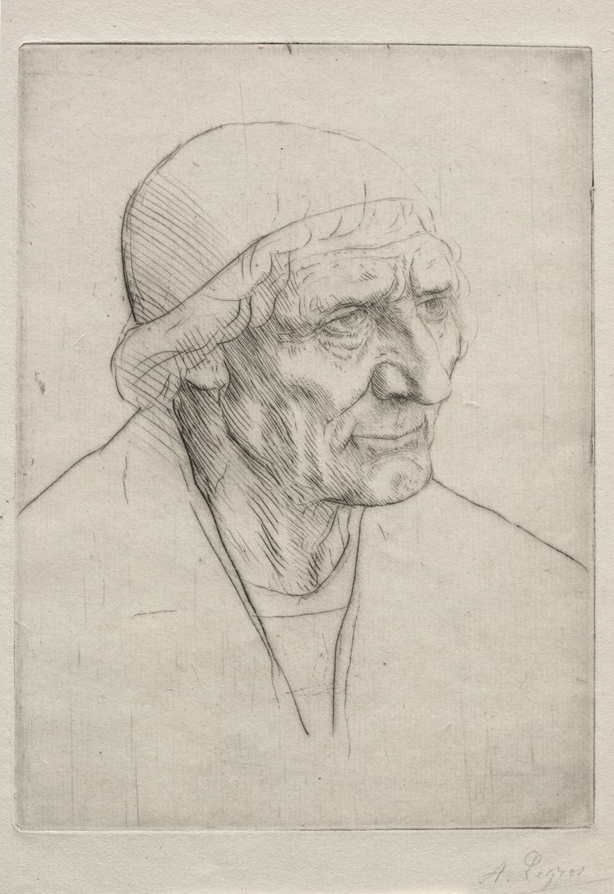 Velsignende hoved af Alphonse Legros