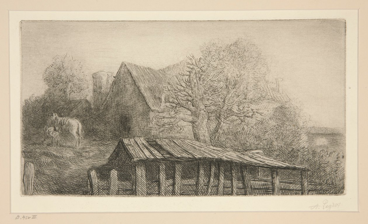 En gammel kro af Alphonse Legros
