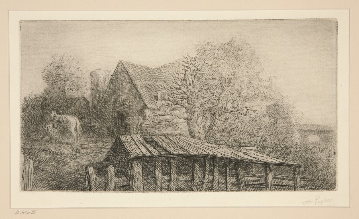 En gammel kro af Alphonse Legros