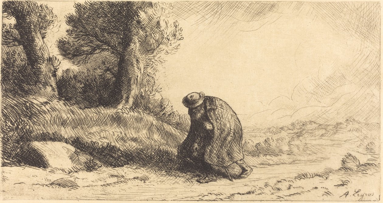 Vagabond bevæger sig langs en bane af Alphonse Legros