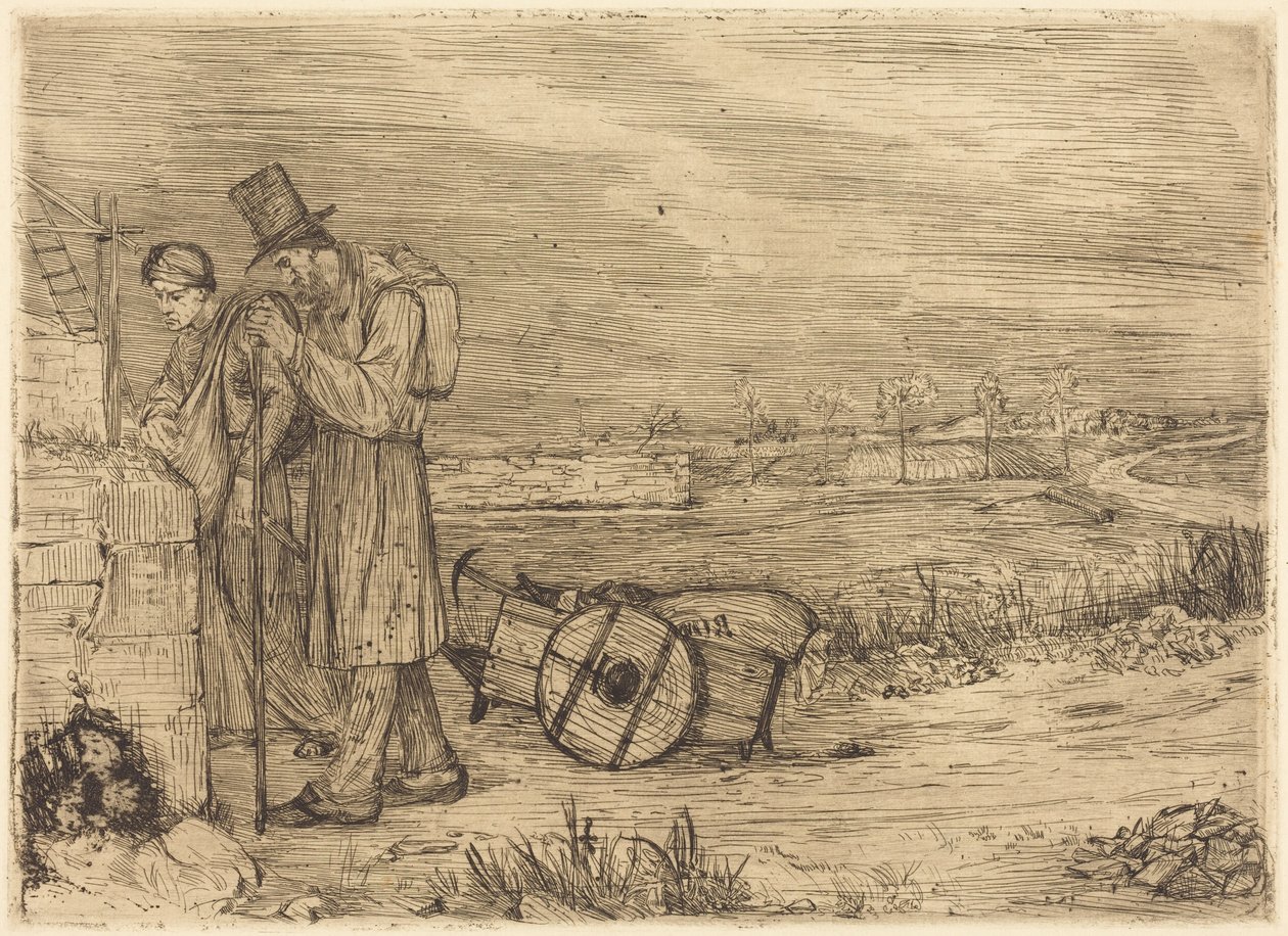 Vagabonderne fra Montrouge af Alphonse Legros