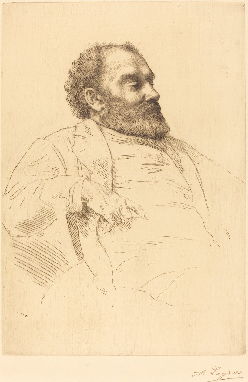 Val Prinsep, R.A. af Alphonse Legros