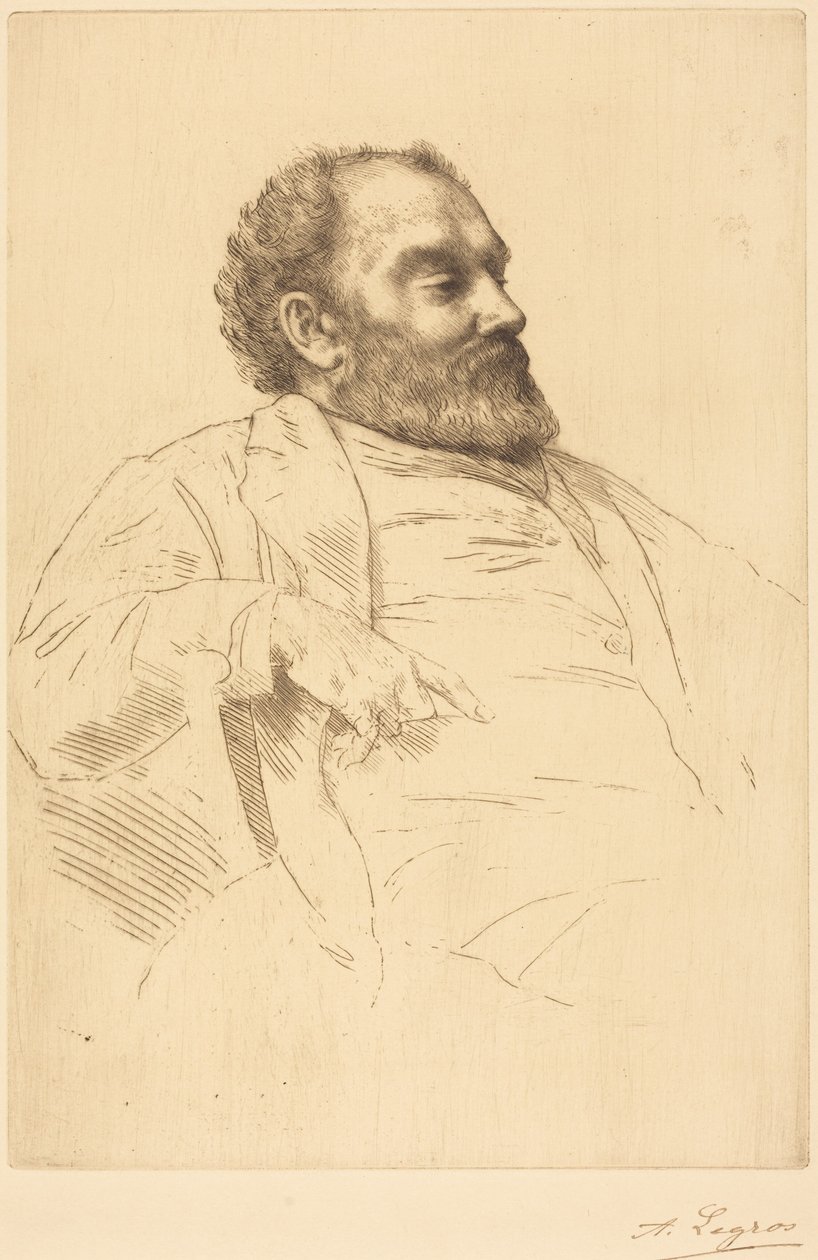 Val Prinsep, R.A. af Alphonse Legros