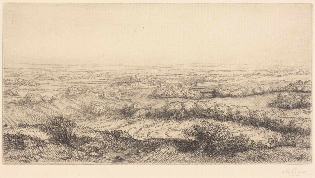 En dal i Bourgogne (En dal i Bourgogne) af Alphonse Legros