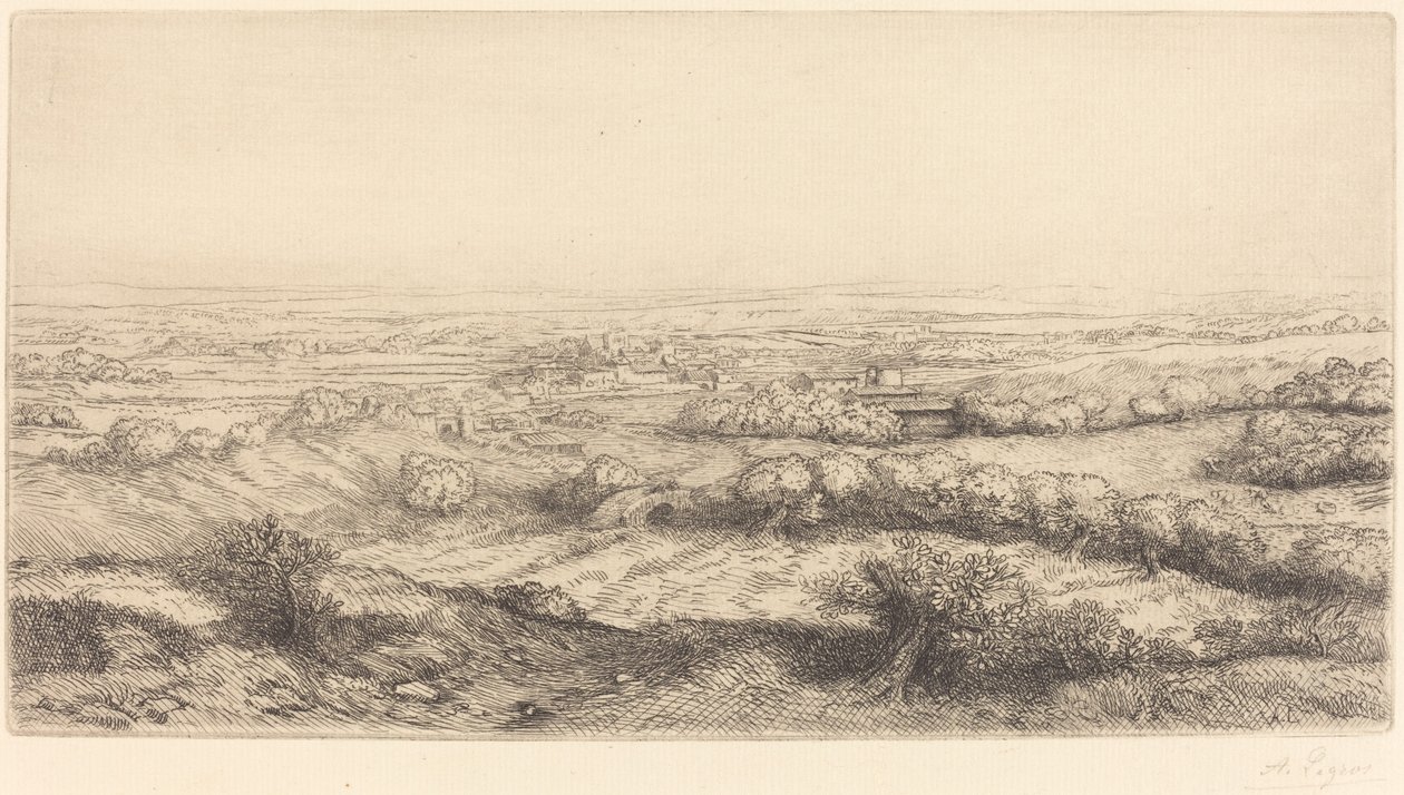 Dal i Bourgogne En dal i Bourgogne. af Alphonse Legros