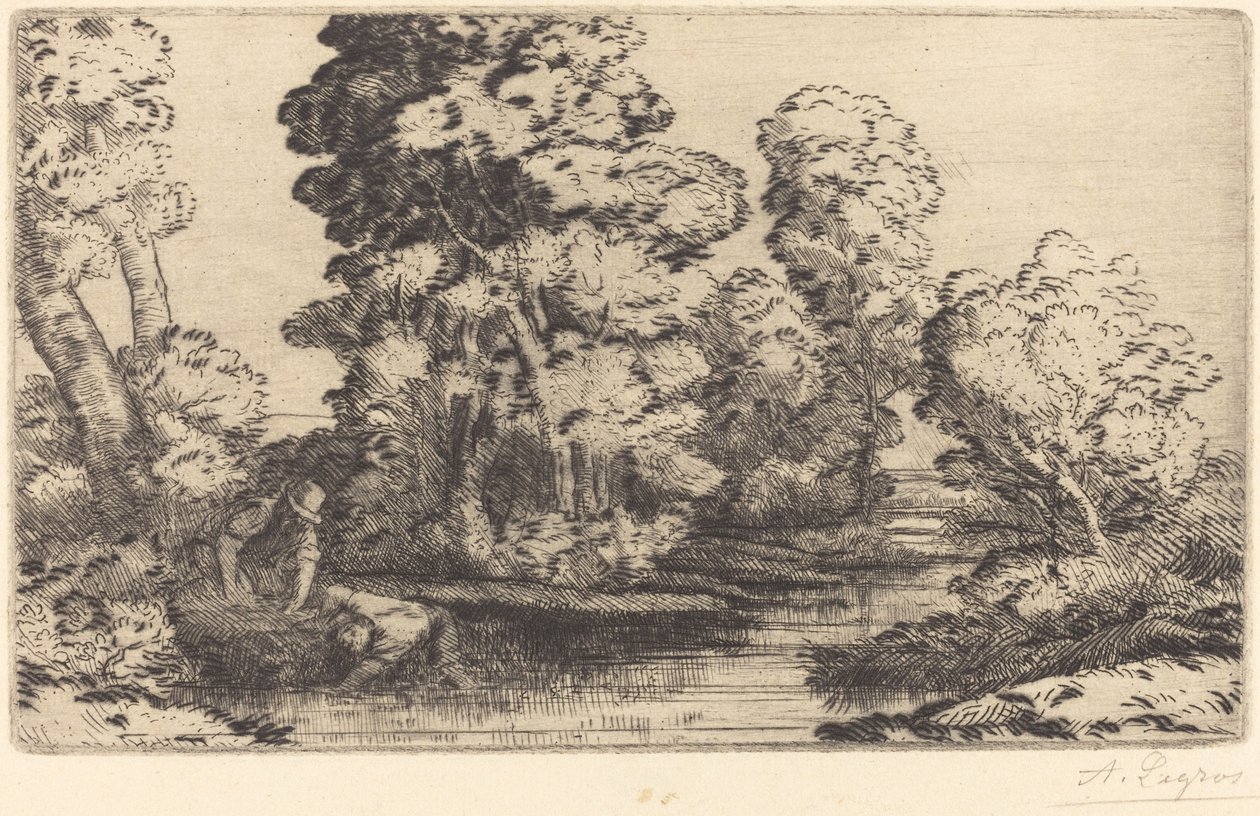 Dal i Bourgogne En dal i Bourgogne. af Alphonse Legros