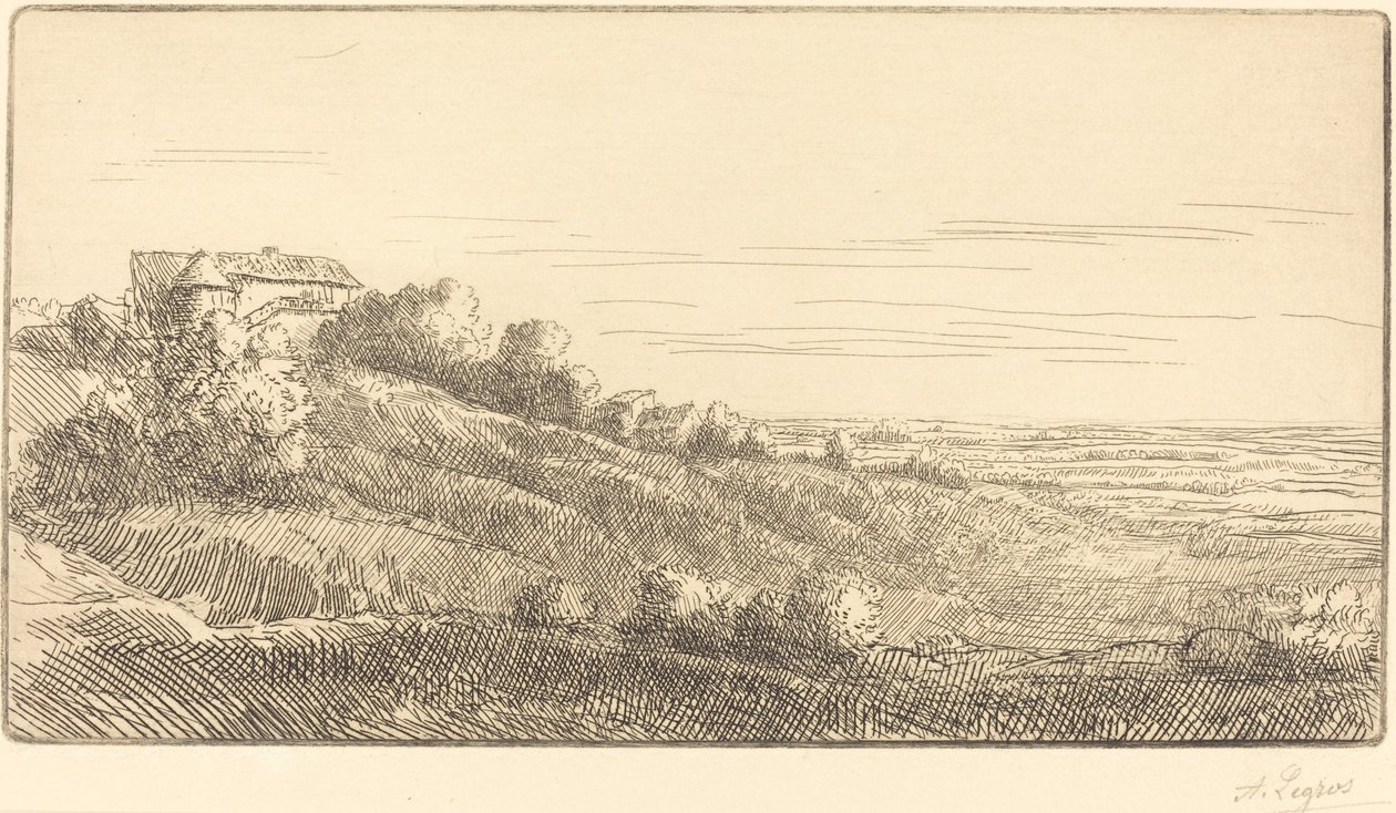 Veronne-dalen La vallee de Veronne. af Alphonse Legros