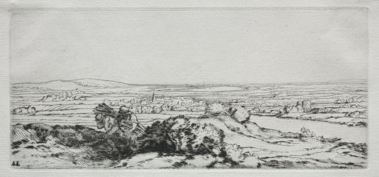 Klitdalen La Vallee des Dunes. af Alphonse Legros