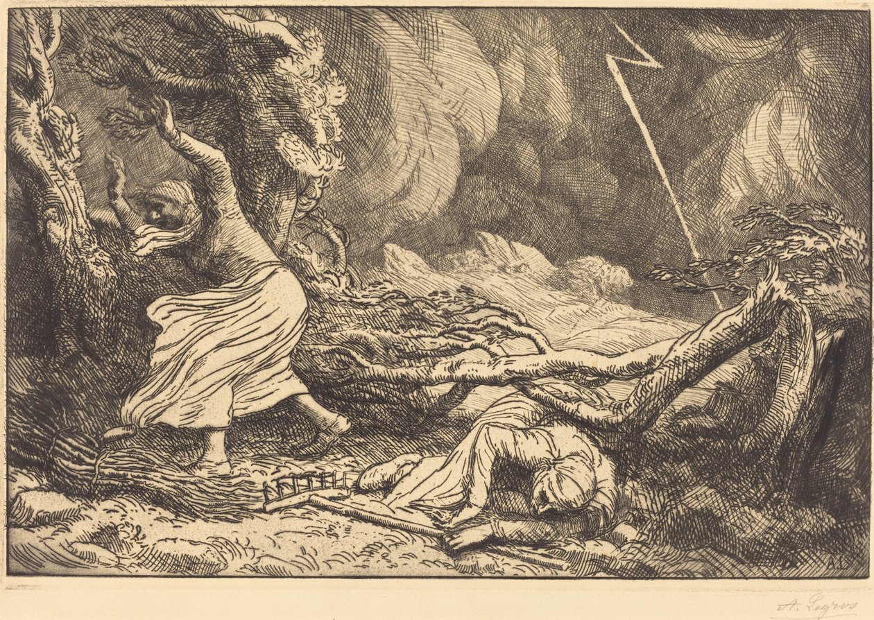 Ofre for lynet af Alphonse Legros