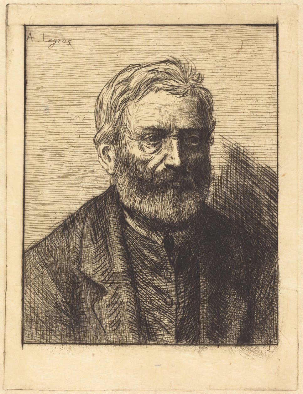 Victor Hugo, 1. tavle af Alphonse Legros