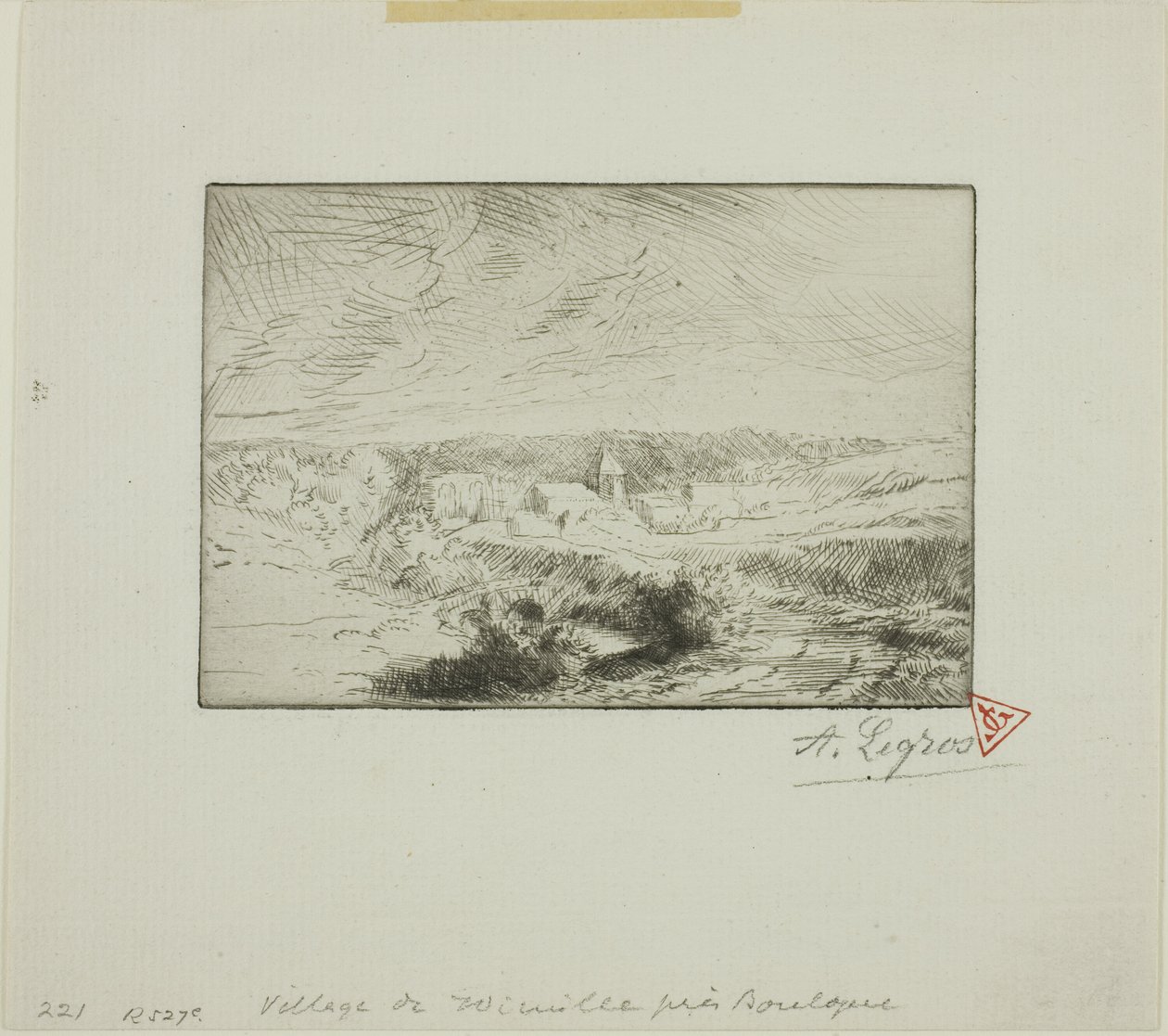 Landsbyen Wimille, nær Boulogne af Alphonse Legros