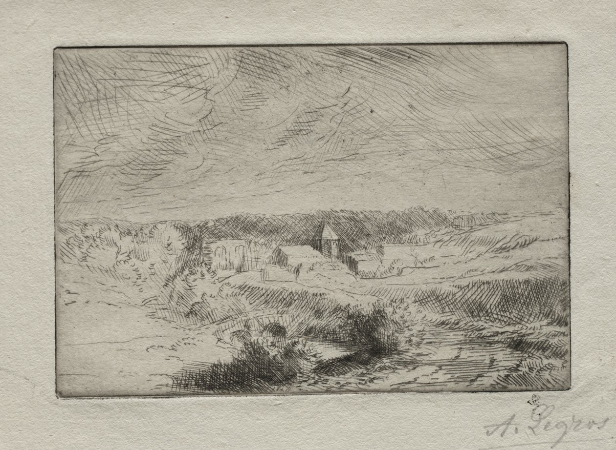 Landsbyen Wimille, nær Boulogne af Alphonse Legros