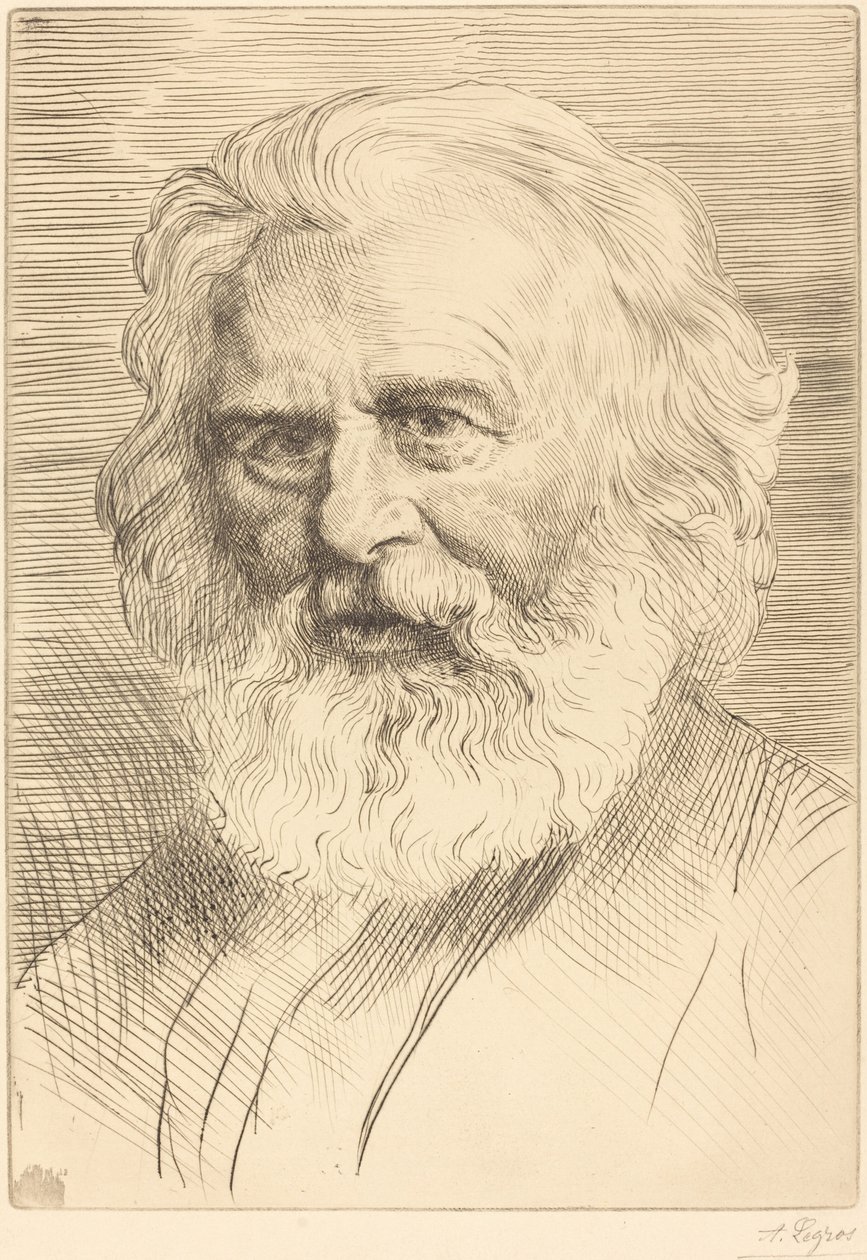 W H. Longfellow, 1. plade af Alphonse Legros