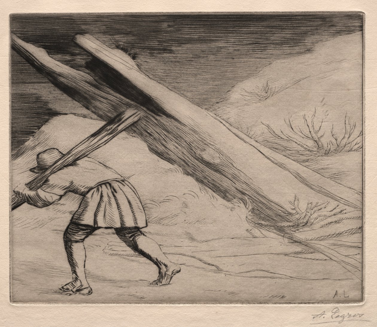Vinter (1. plade) af Alphonse Legros