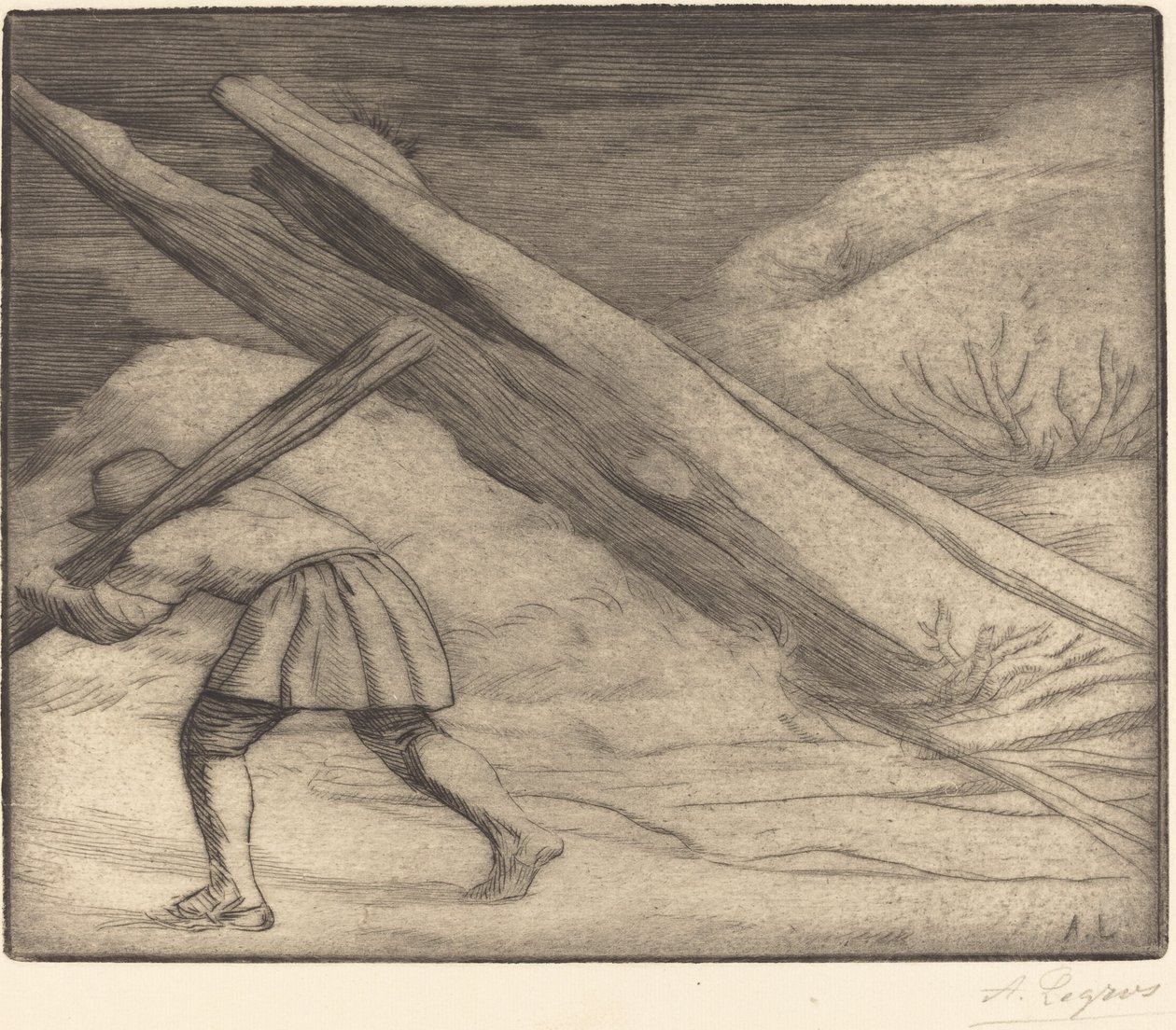 Vinter, 1. plade Vinter. af Alphonse Legros