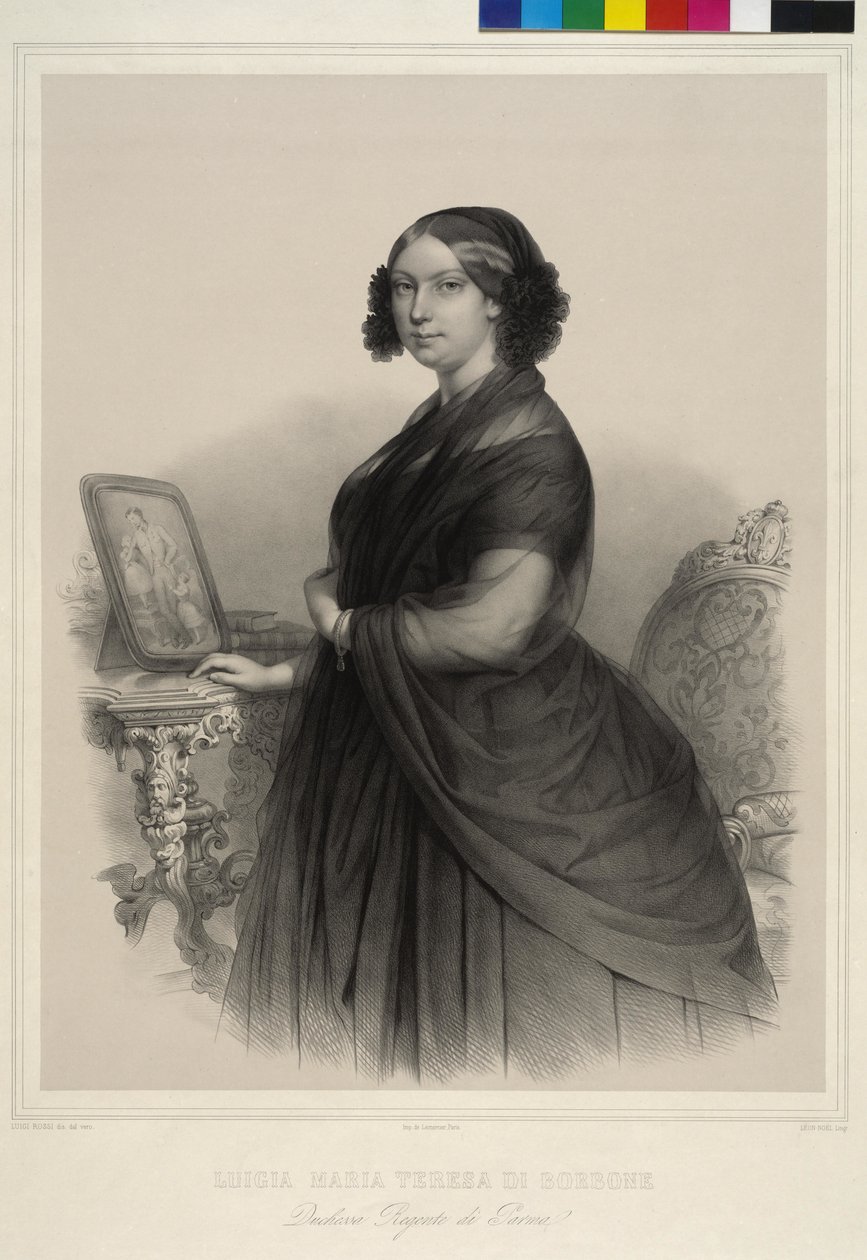 Prinsesse af Frankrig Louisa (litografi) af Alphonse Leon Noel