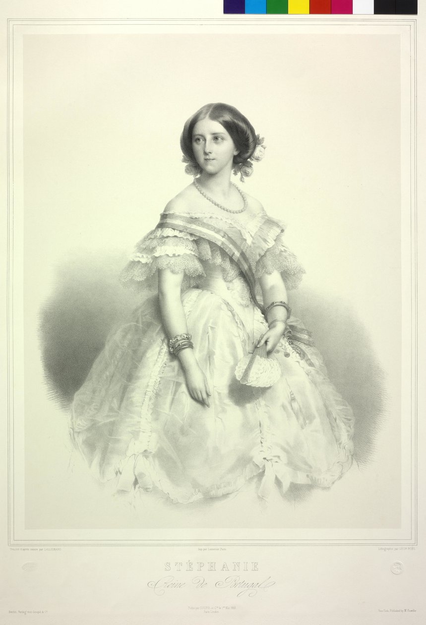 Stephanie Friederike af huset Hohenzollern-Sigmaringen af Alphonse Leon Noel