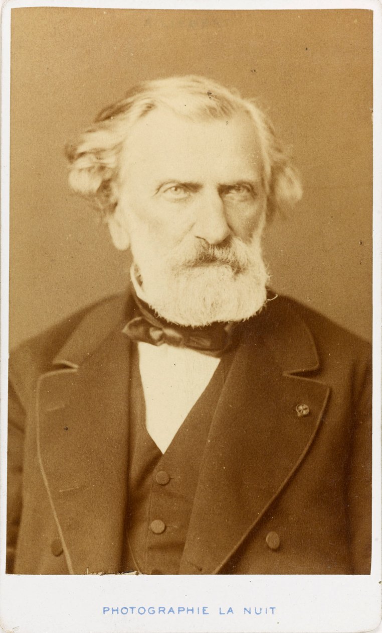 Portræt af komponisten Ambroise Thomas 1811-1896. af Alphonse Liebert