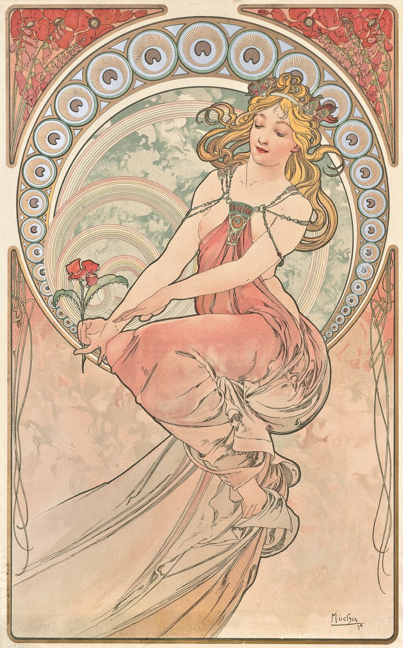 Maleri, 1898 af Alphonse Mucha