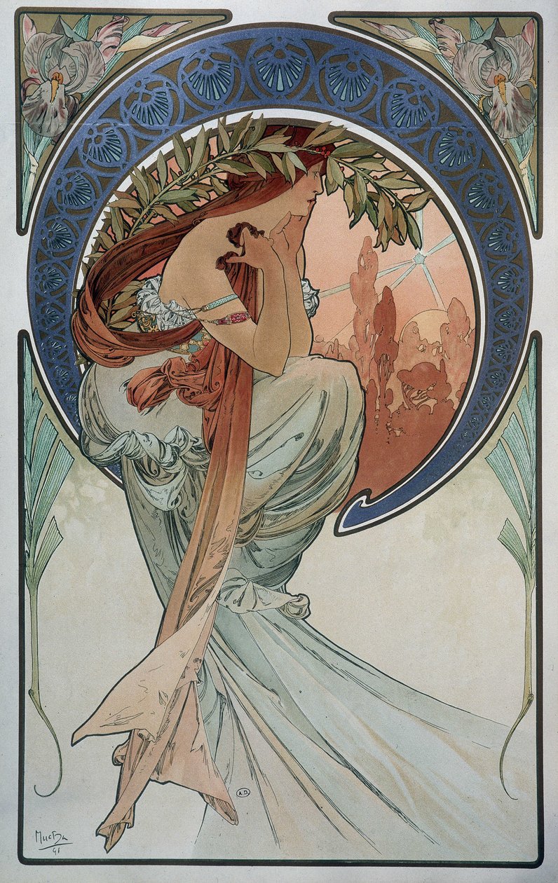 Poesi - af Mucha af Alphonse Mucha