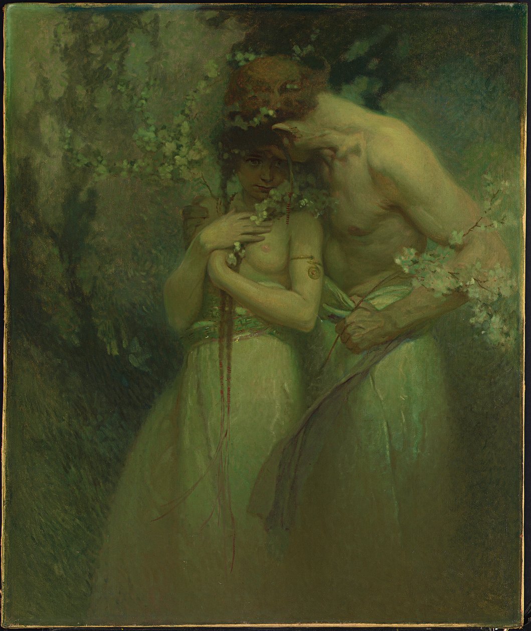 Forårsnat, ca. 1910 af Alphonse Mucha